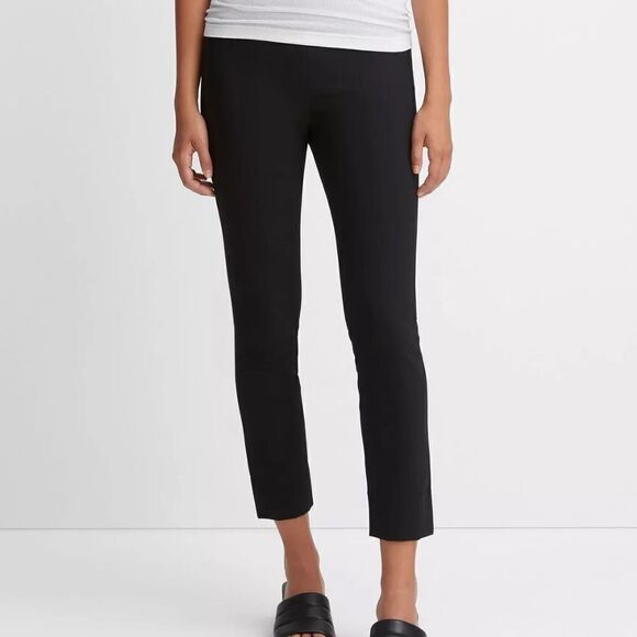 Vince Black Stitch Front Seam Ponte Leggings Pants Size Small - Picture 1 of 4